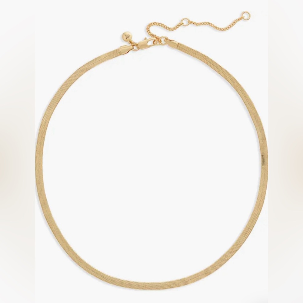 Madewell Herringbone Chain Gold Necklace